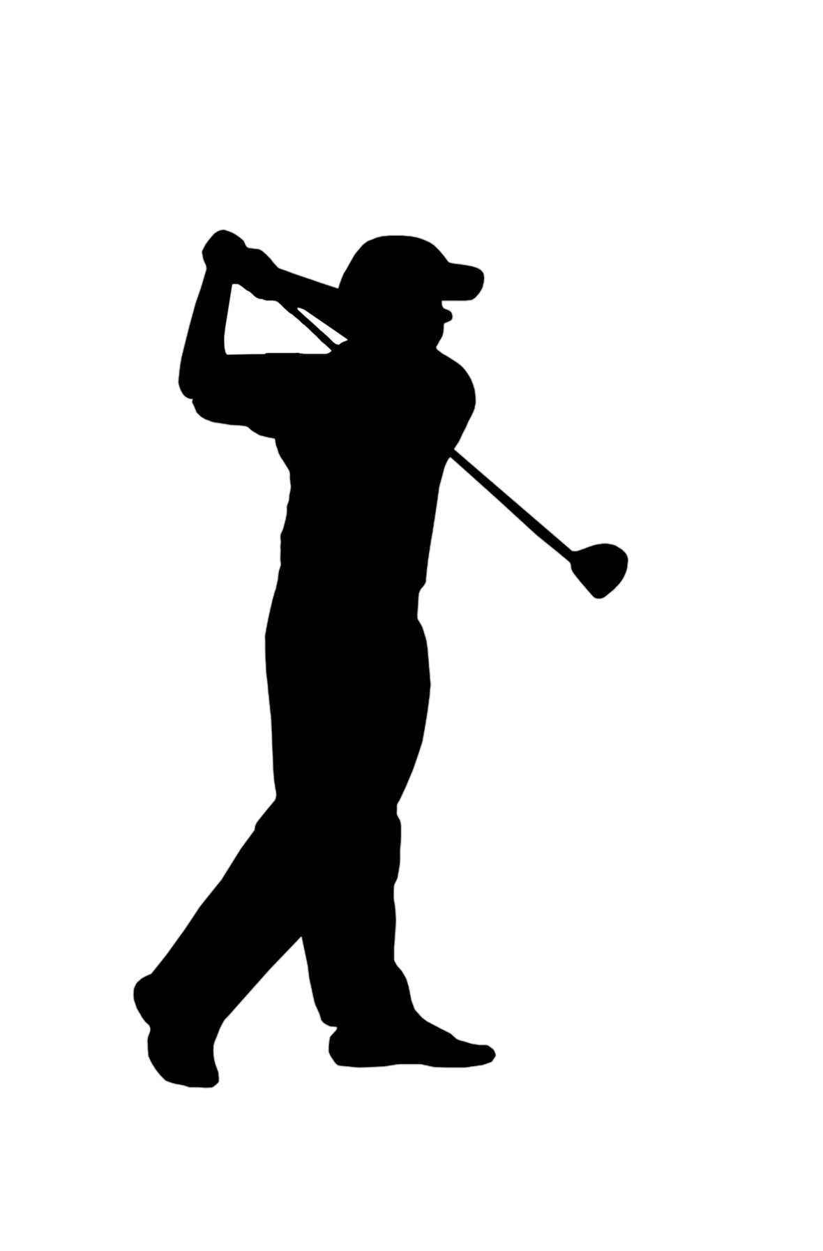 Free golf silhouette.