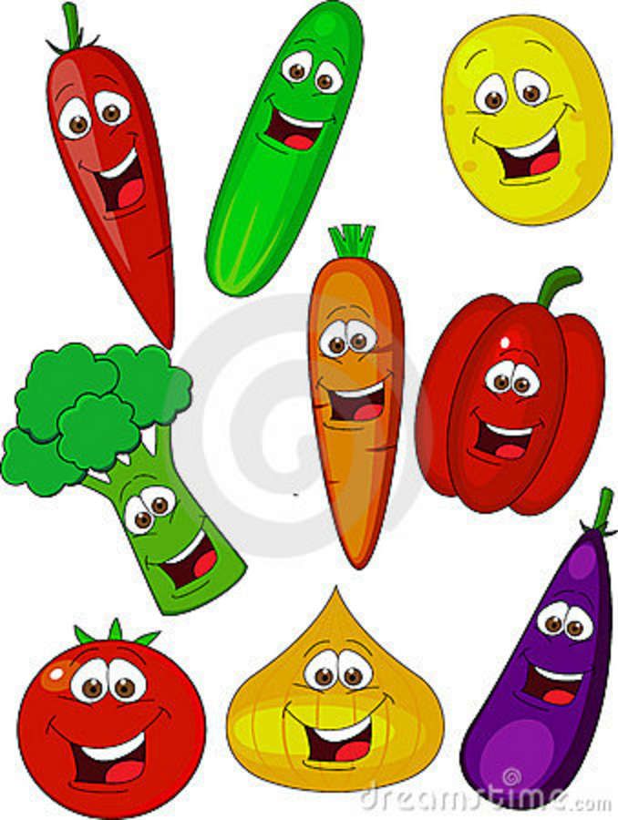 Cartoon vegetable clip.