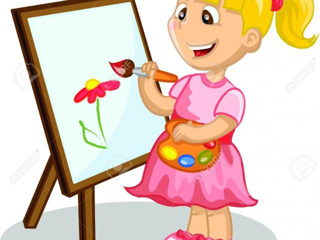 Student drawing clipart.
