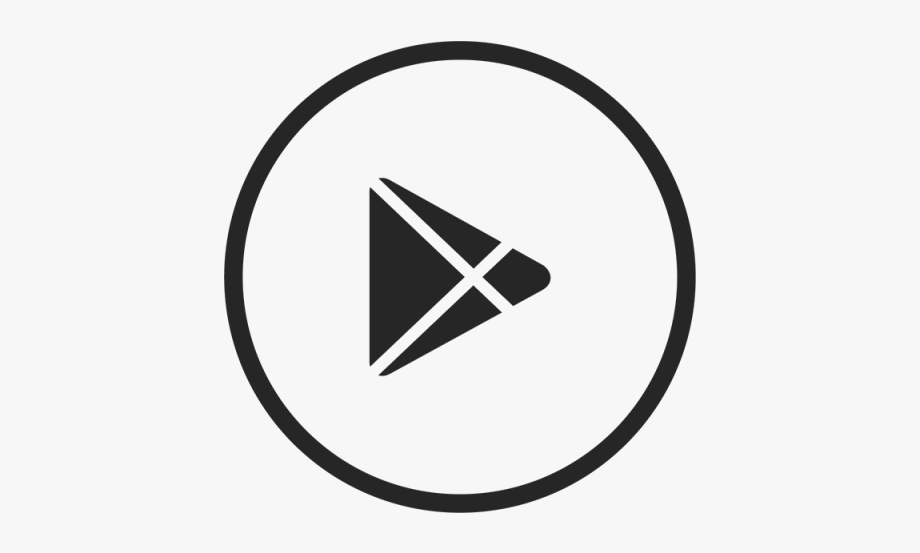 Unique Google Play Icon, Google, Play, Black Png And