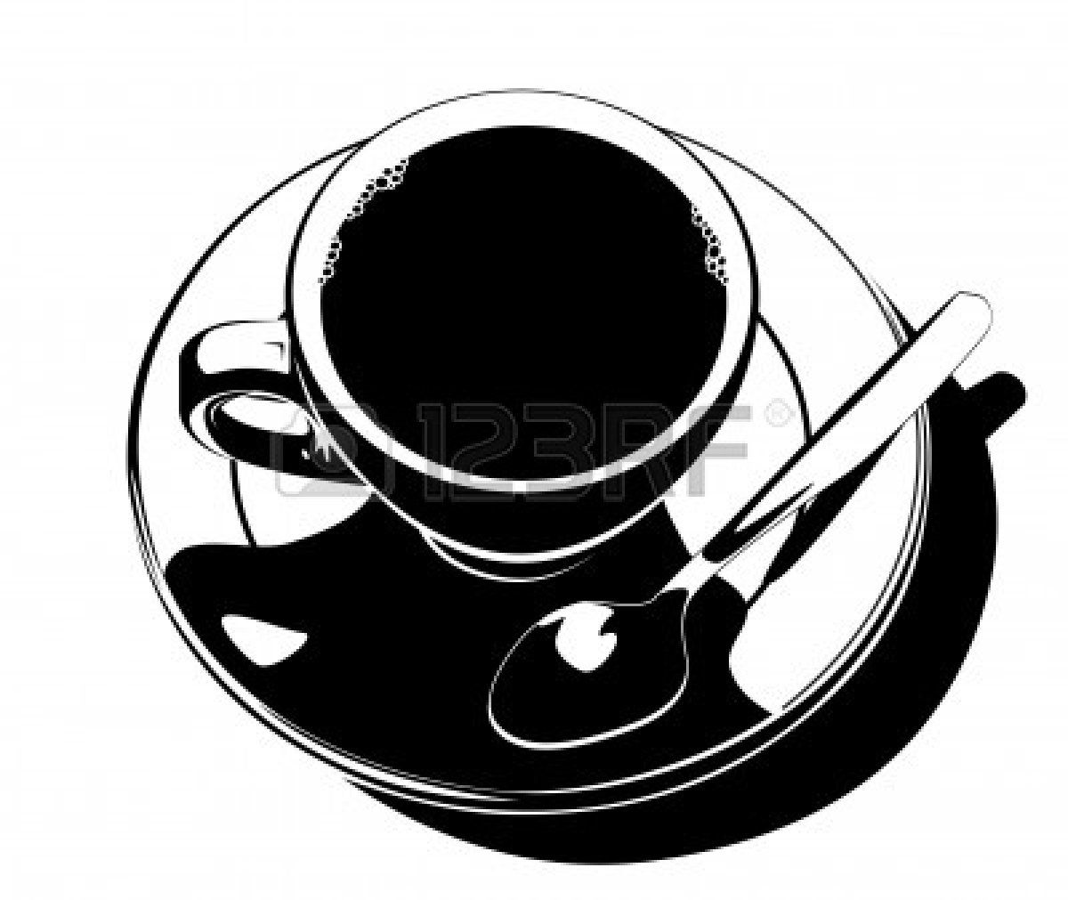 Unique coffee cup logo clipart