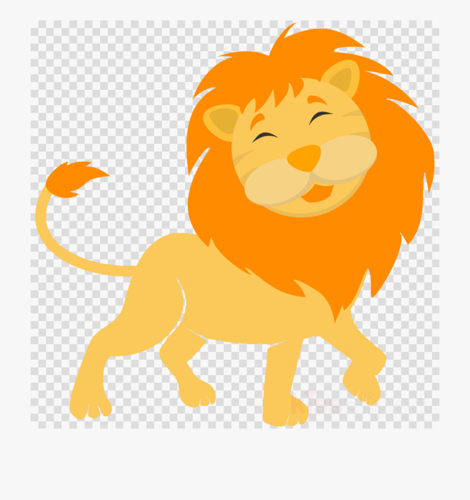 Unique lion transparent.