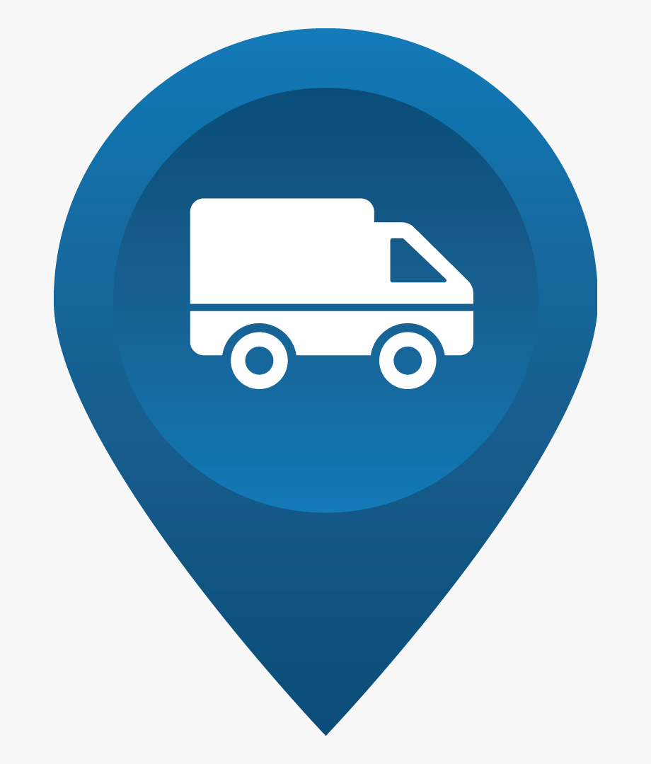 Gps Tracking Icon With Van