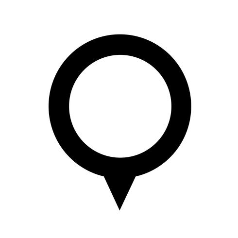 Map pointer gps icon