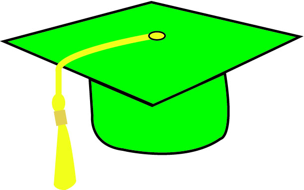 Graduation hat graphics.