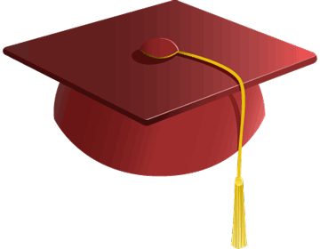 Graduation cap and.