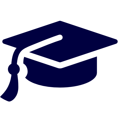graduation cap clipart navy blue