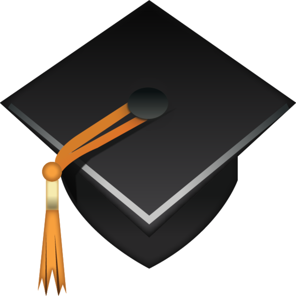 Orange clipart graduation, Orange graduation Transparent