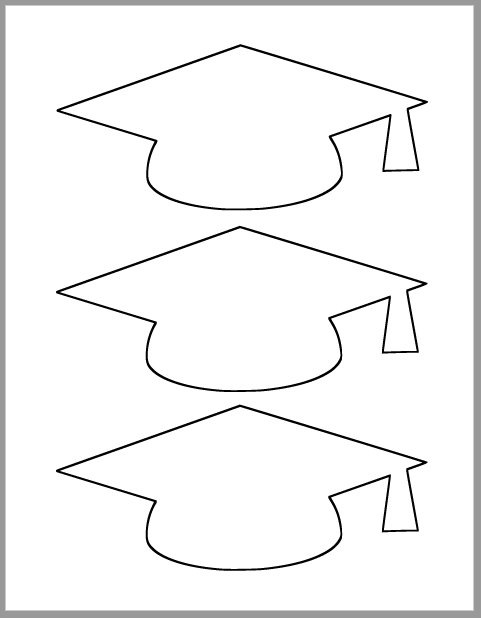 Graduation cap templateprintable.