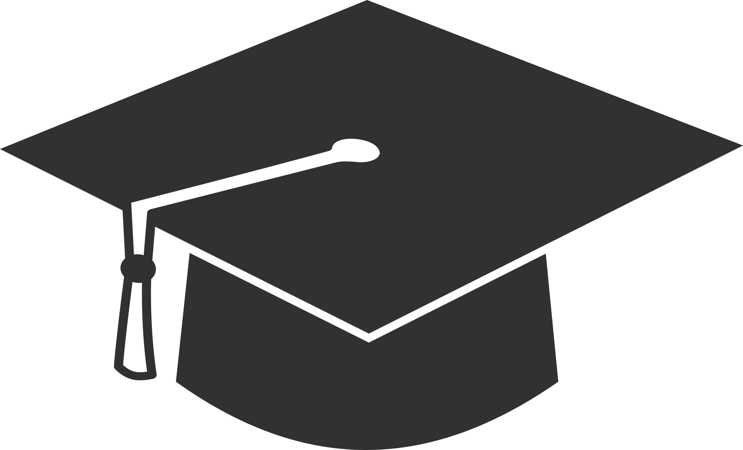Graduation cap template.