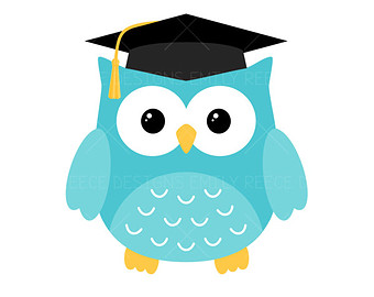 Owl graduation clipart.