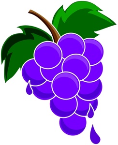 Animated grapes clipart.