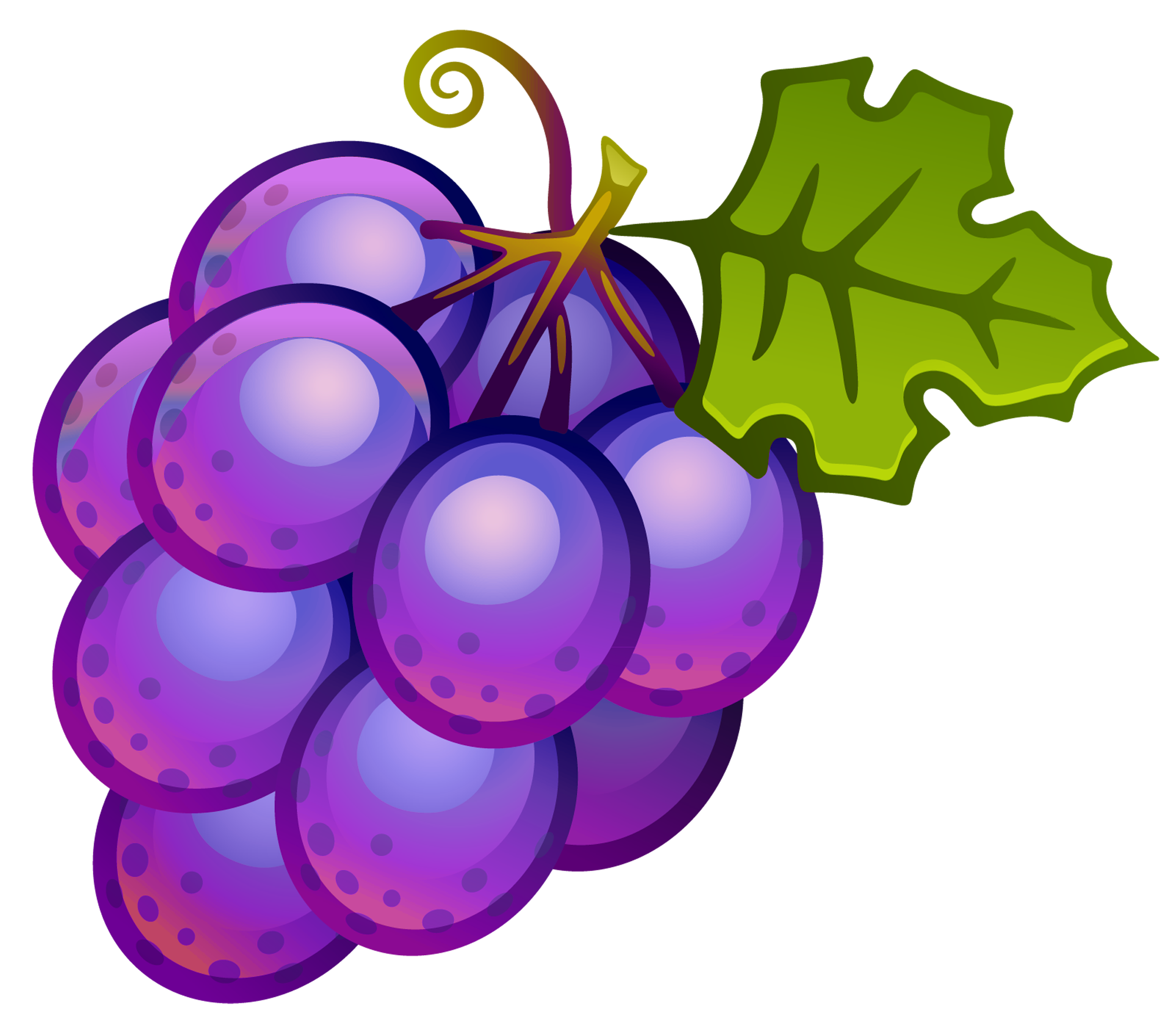 Free cartoon grapes.