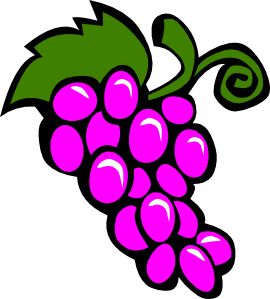 Grapes vine clip.
