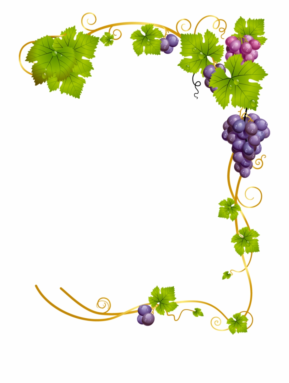Corner clipart grape.