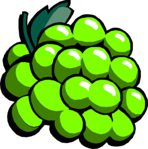 Small green grapes.