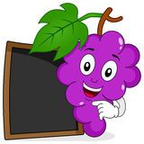 Funny Bunch Of Grapes Smiling Character Stock Vector