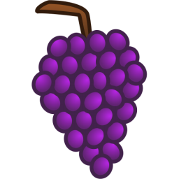 Grapes clipart violet.