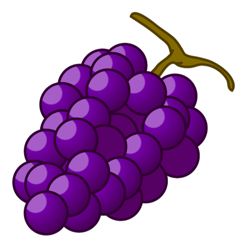 Grape clipart purple.