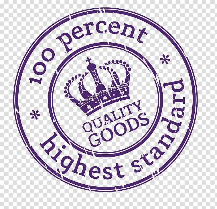 Quality goods stamp.