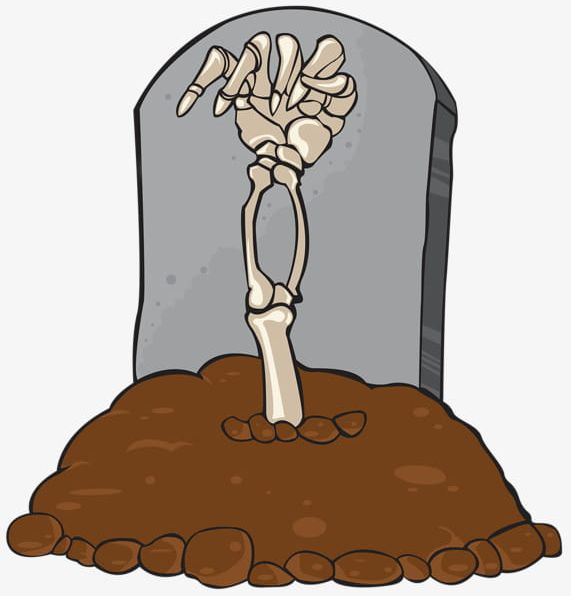 Halloween Tombstone Skull Hand PNG, Clipart, Grave