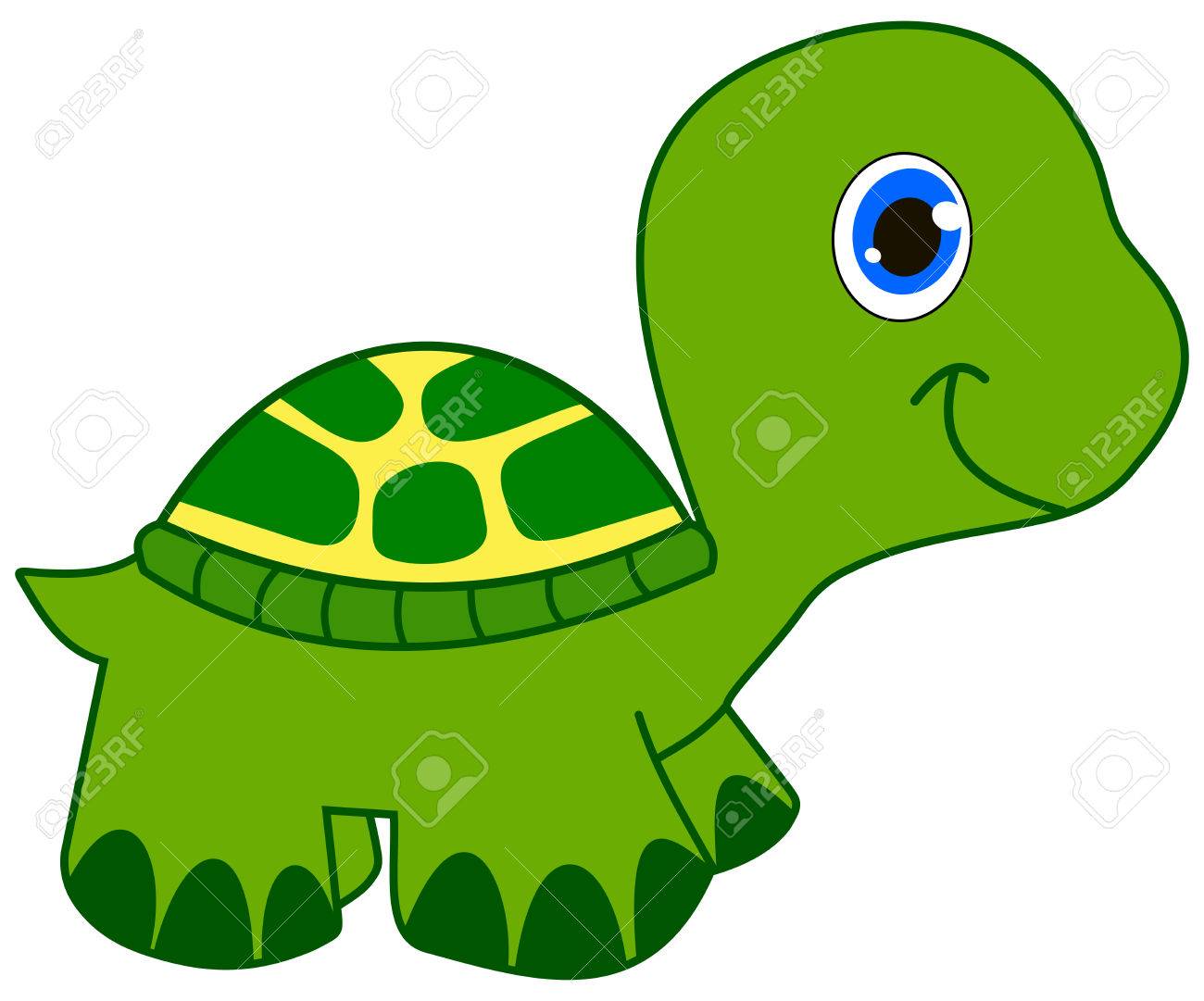 Green turtle clipart.