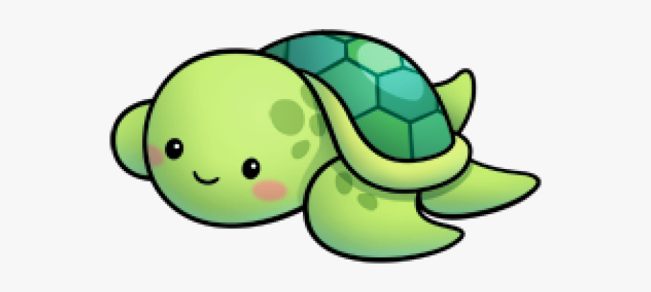 green turtle clipart drawing