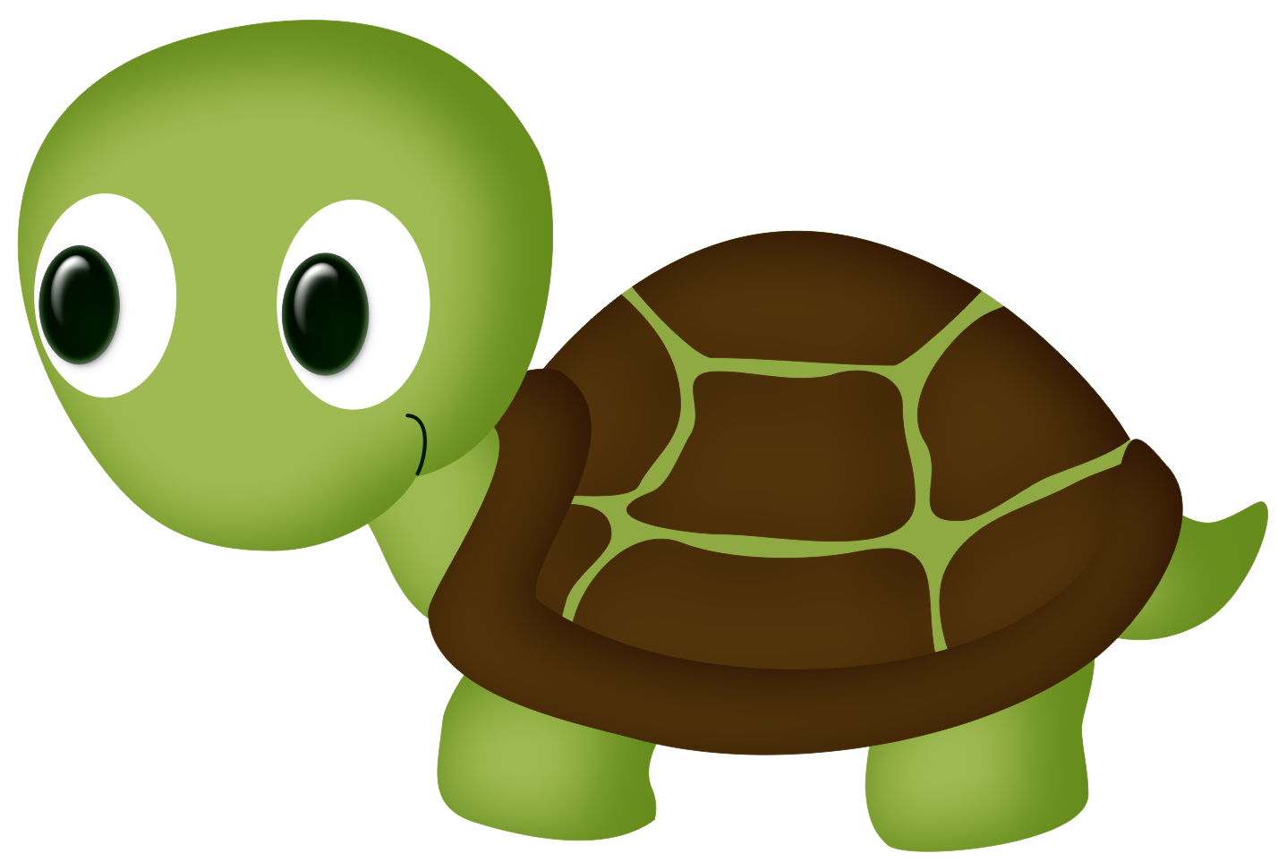 Clipart reading turtle.