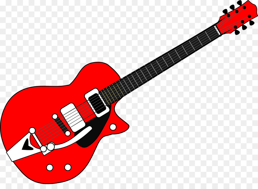 Guitar cartoon clipart.
