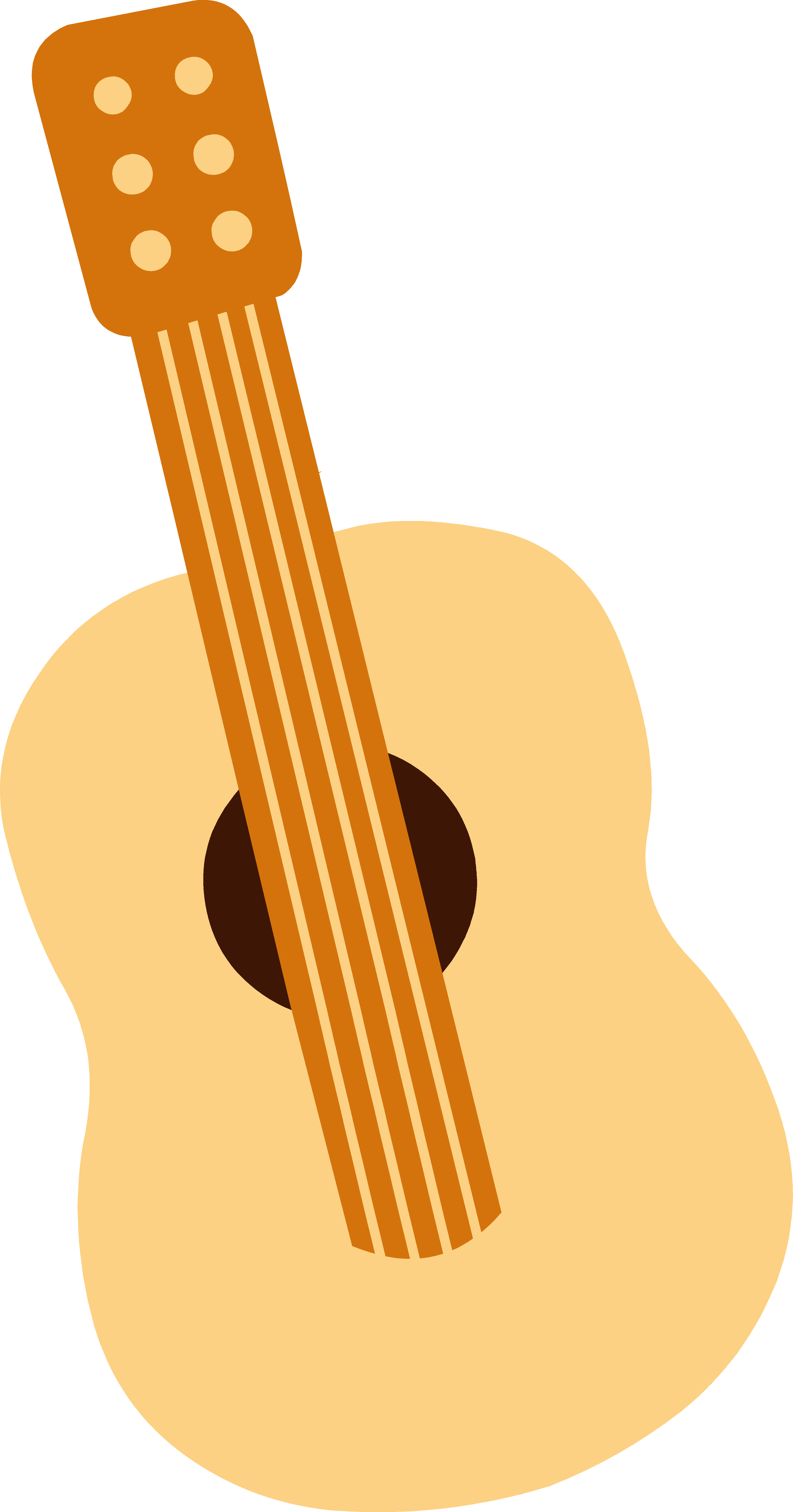 Colorful guitar clipart