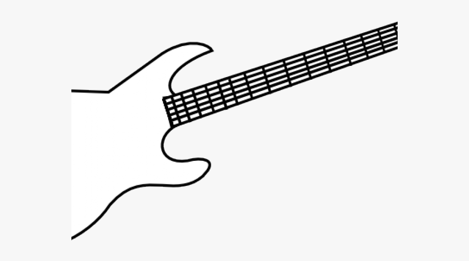 Guitar clipart outline.