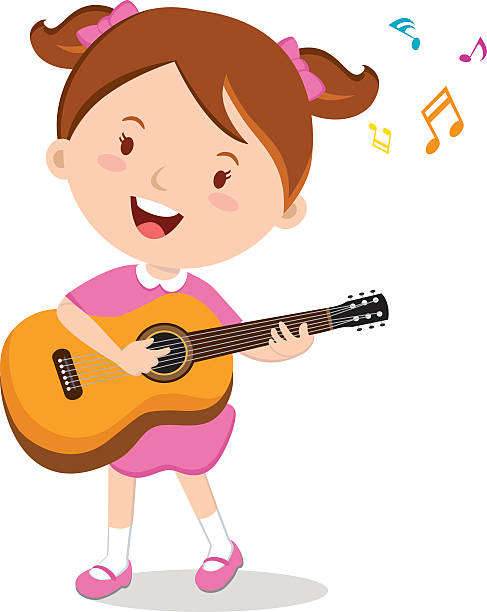 Playing The Guitar Clipart
