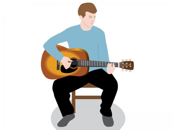 guitar clipart playing