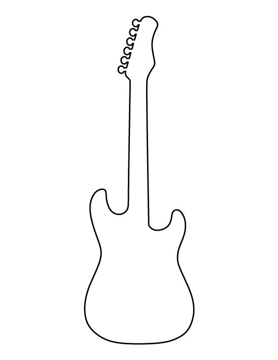 Free Guitar Outline Cliparts, Download Free Clip Art, Free