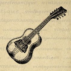 Free Retro Clipart guitar, Download Free Clip Art on Owips