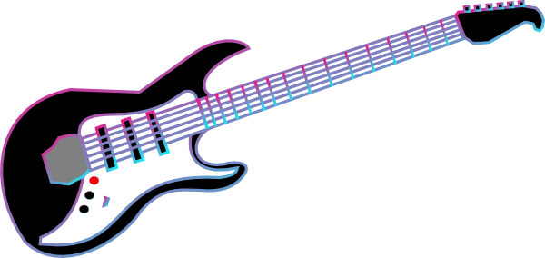 Rock Star Guitar Clipart