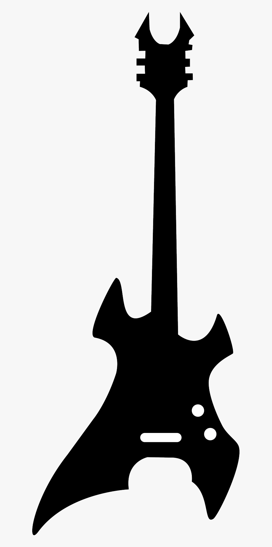 Guitar silhouette clipart.