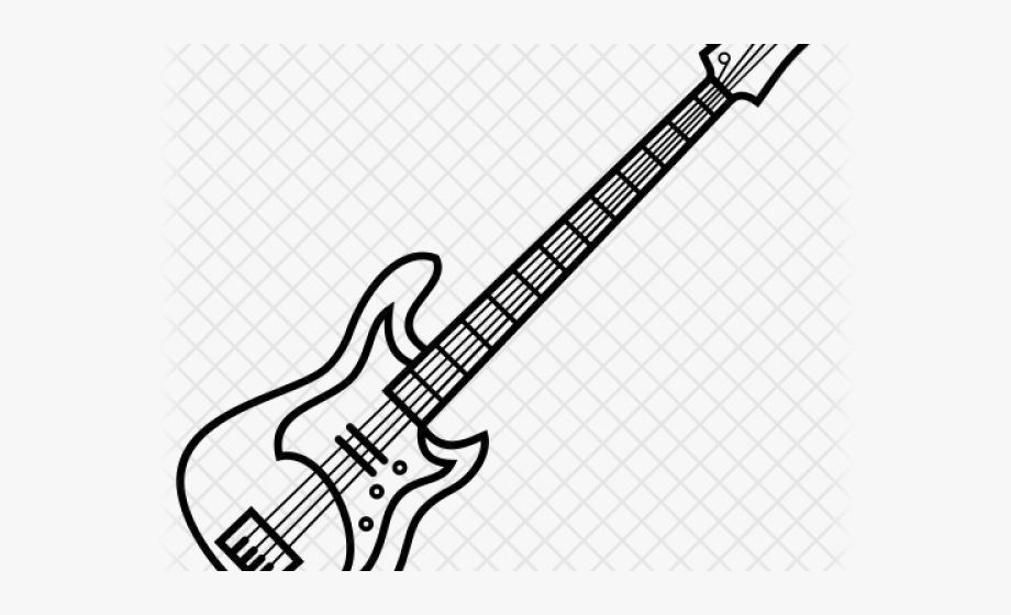Bass Guitar Clipart Easy