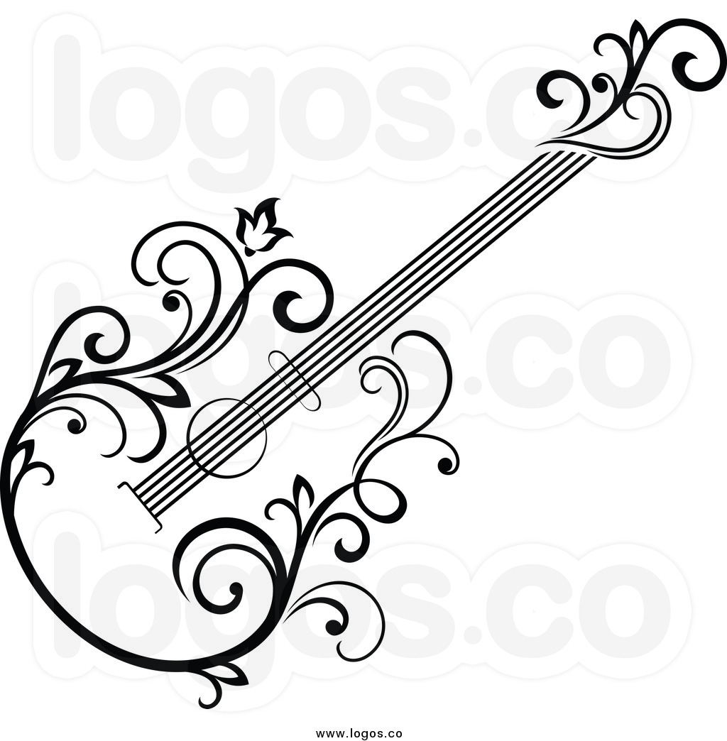 Electric guitar clipart.