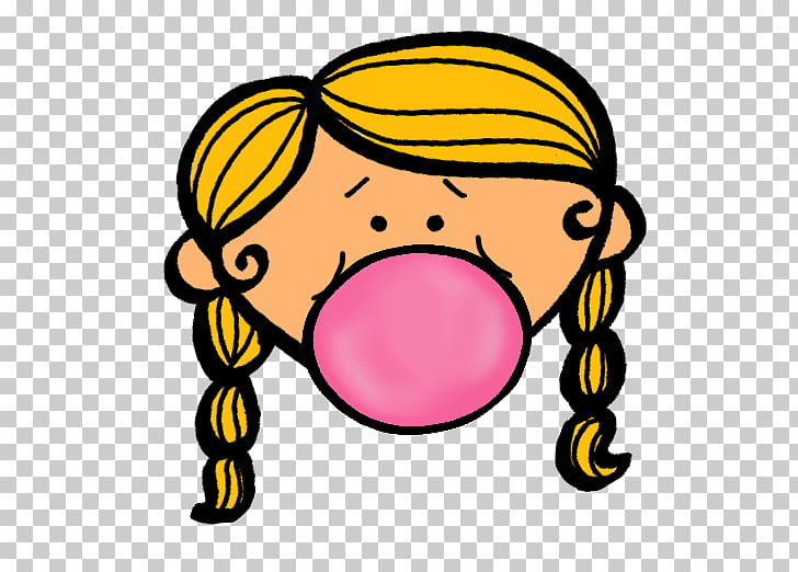Chewing gum bubble.