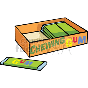 Box chewing gum.