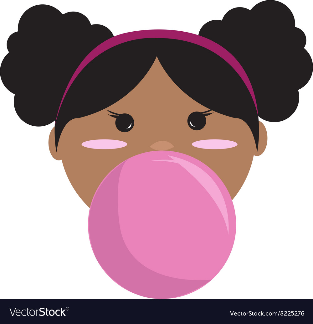 Bubble gum vector.