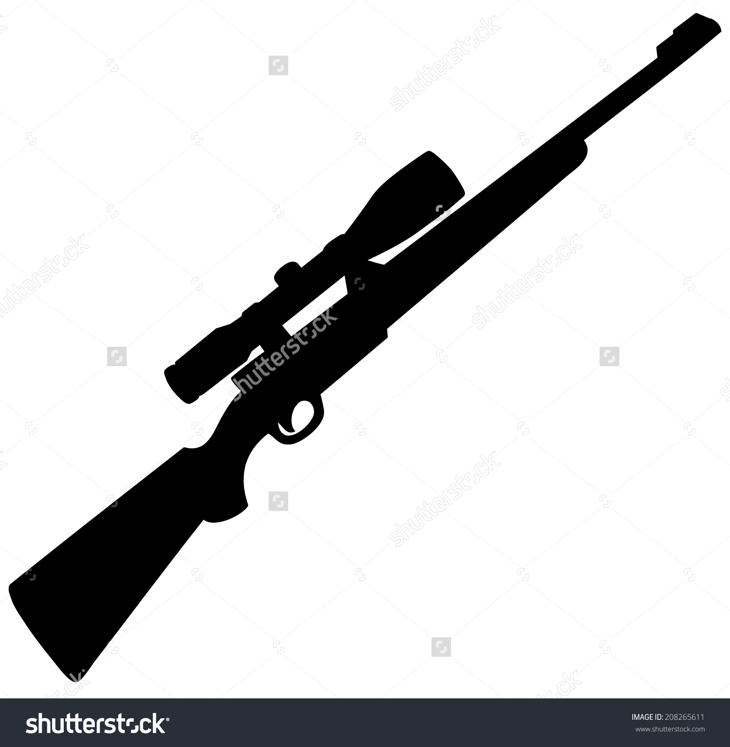 Shotgun clipart military rifle, Picture