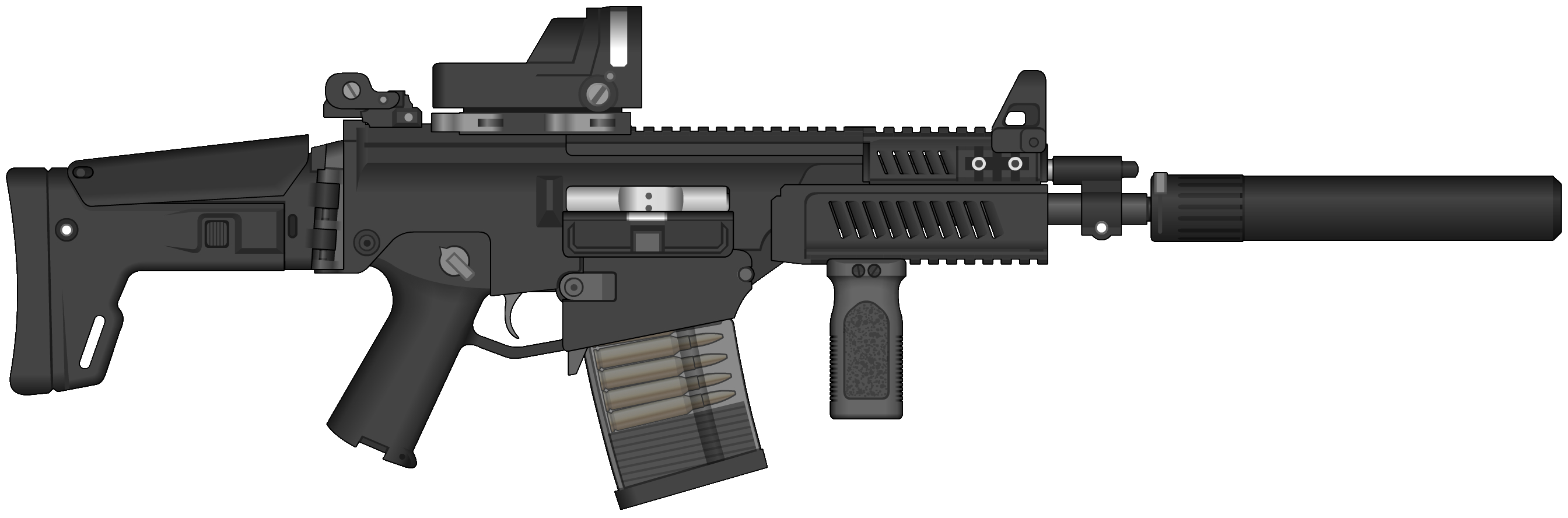 Assault Rifle Clipart PNG Image