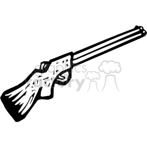 Black and white shotgun clipart