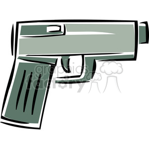 Cartoon pistol clipart.
