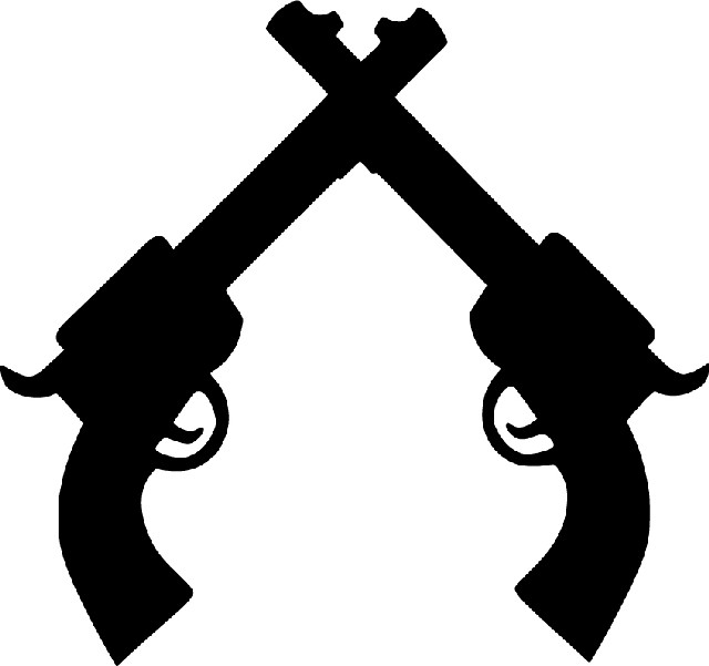 Free Pistol Clipart Black And White, Download Free Clip Art
