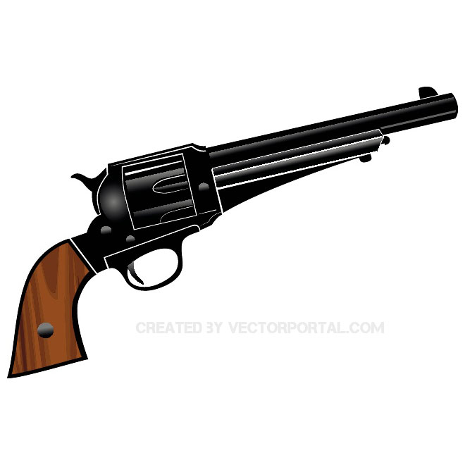 Pistol vector illustration.