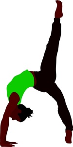 Gymnast clipart image.