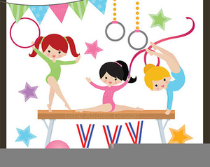 Animated gymnastic clipart.